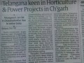 Raipur, Telangana keen in Horticulture and Power Projects in CG