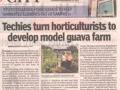 TOI, Vadodara, GJ, 27November2014, Techies turn horticulturists to develop model Guava farm